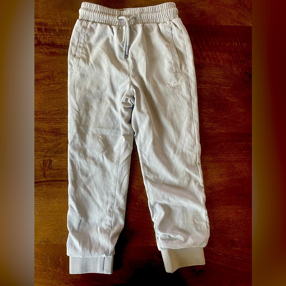 Kith kids super soft nylon joggers with cotton lining